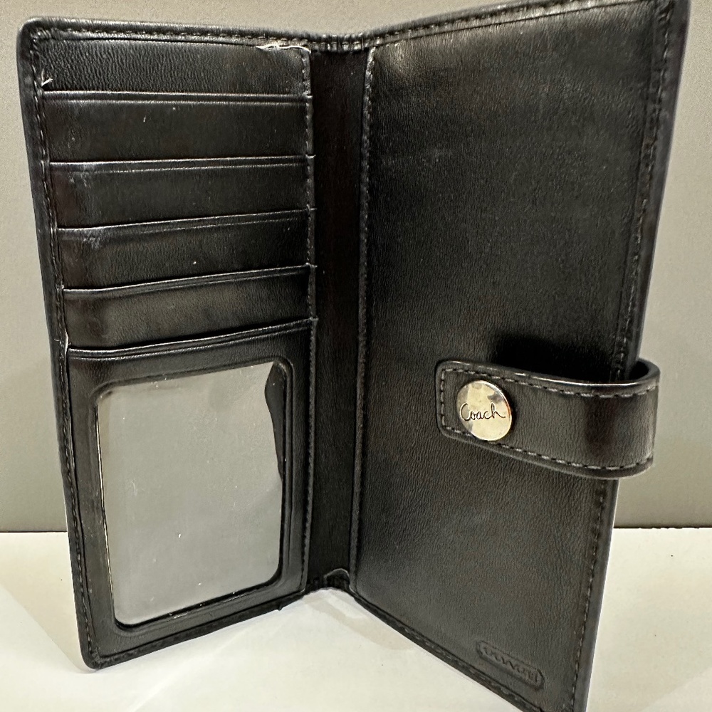 Coach Leather Wallet (black)
